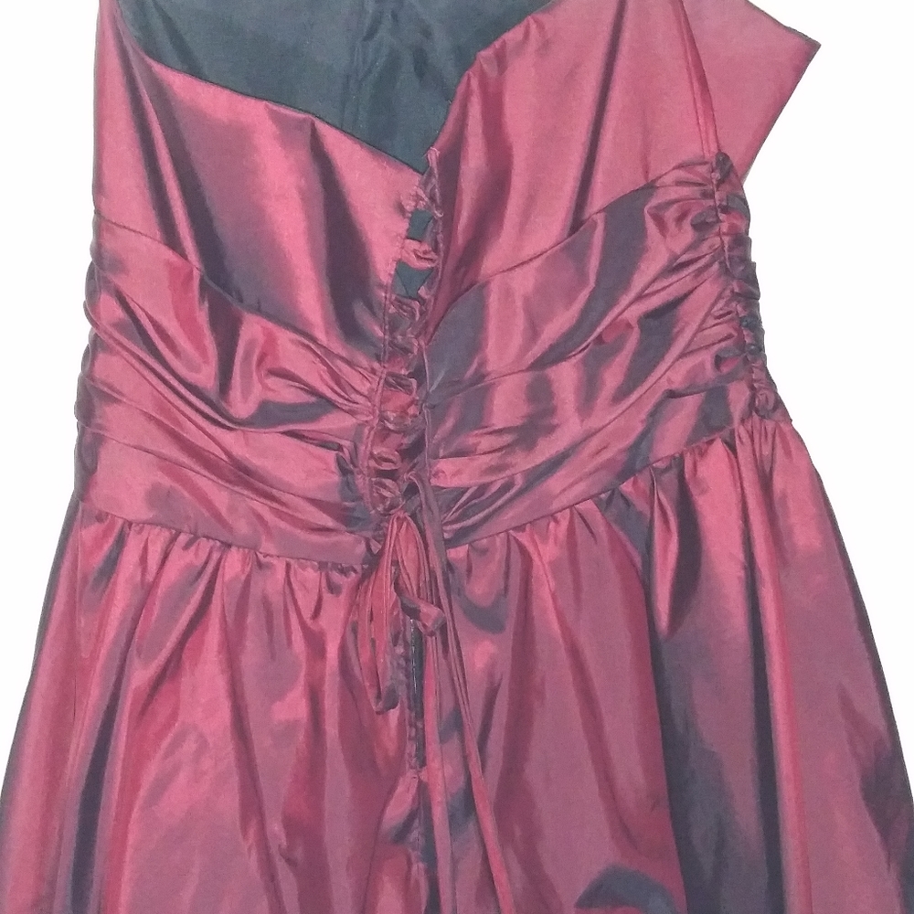David's Bridal Size 12 Red Cocktail Dress - Picture 2 of 3
